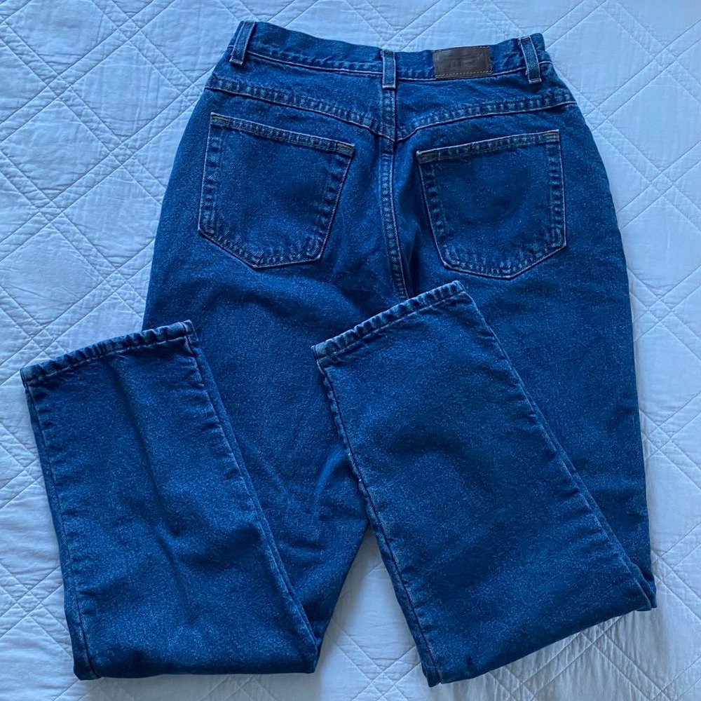 LL Bean Vintage Women's Jeans Double L Relaxed Fit Flannel-Lined Size 12